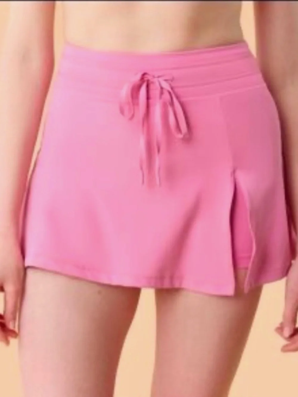 Blogilates Pink Athletic Skort with Drawstring. Sz S.